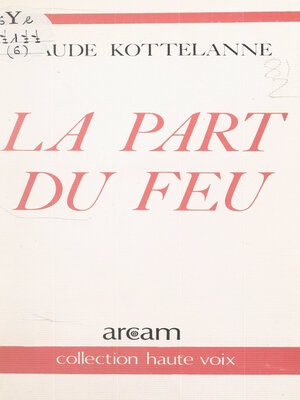 cover image of La part du feu